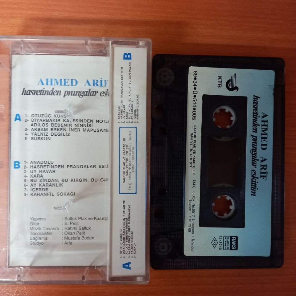 AHMED ARİF - HASRETİNDEN PRANGALAR ESKİTTİM (1989) - KASET 2.EL