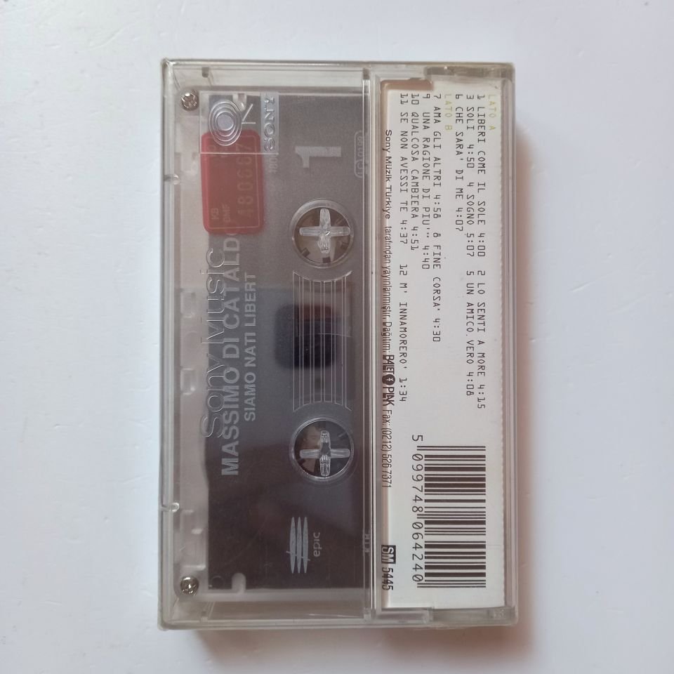 MASSIMO DI CATALDO - SIAMO NATI LIBERI - KASET SIFIR