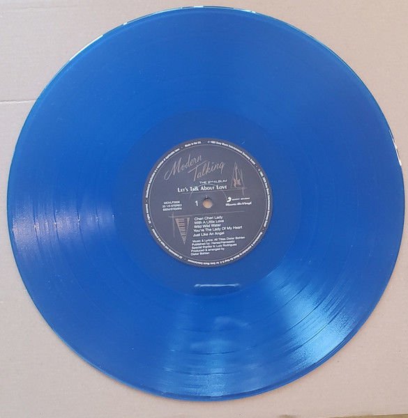 MODERN TALKING - LET'S TALK ABOUT LOVE / 2ND ALBUM (1985) - LP 180GR 2023 TRANSLUCENT BLUE COLOURED EDITION SIFIR PLAK