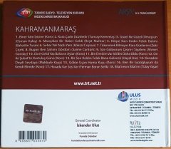 TRT ARŞİV SERİSİ 46 / İL İL TÜRKÜLERİMİZ: KAHRAMANMARAŞ - CD 2.EL