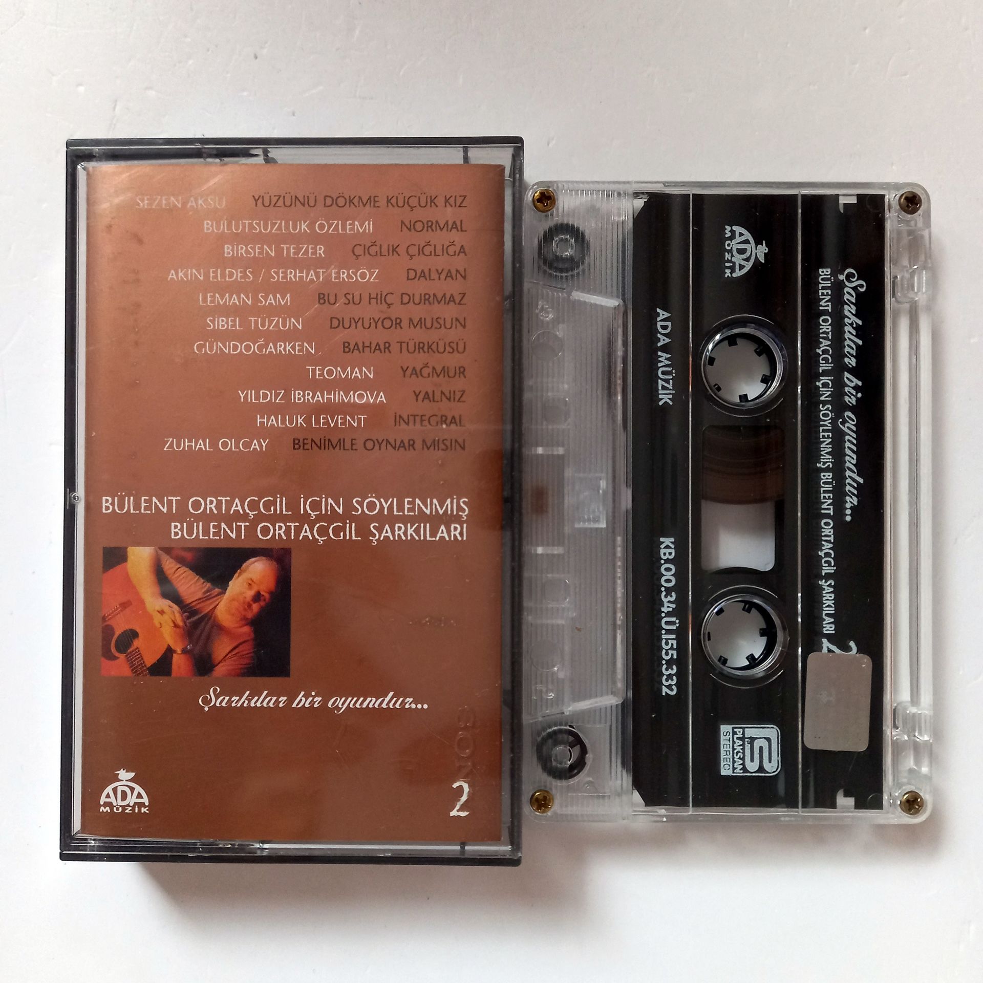 ŞARKILAR BİR OYUNDUR / BÜLENT ORTAÇGİL İÇİN SÖYLENMİŞ BÜLENT ORTAÇGİL ŞARKILARI 2 - ÇEŞİTLİ SANATÇILAR (2000) - KASET 2.EL