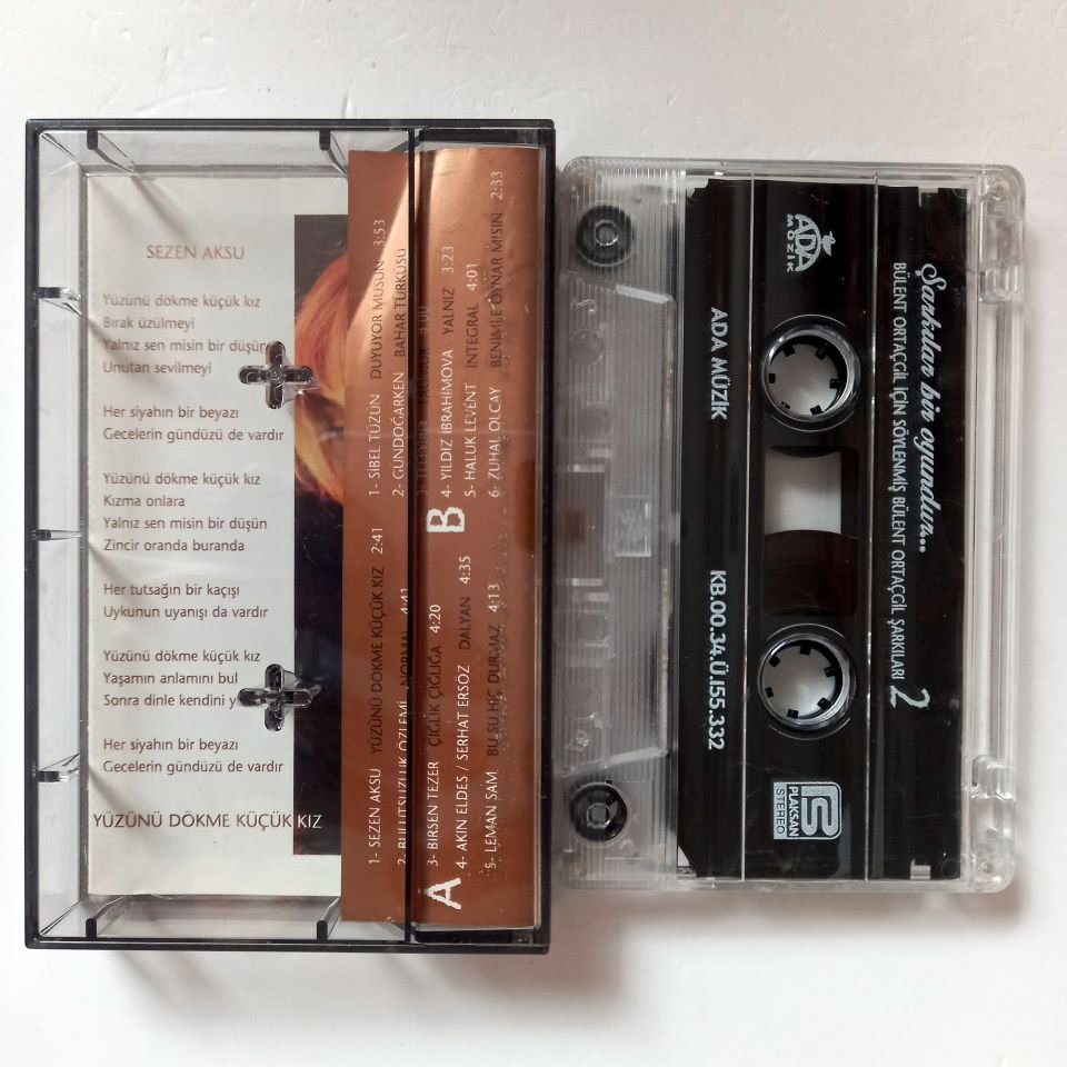 ŞARKILAR BİR OYUNDUR / BÜLENT ORTAÇGİL İÇİN SÖYLENMİŞ BÜLENT ORTAÇGİL ŞARKILARI 2 - ÇEŞİTLİ SANATÇILAR (2000) - KASET 2.EL
