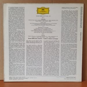 JEAN SIBELIUS: FINLANDIA, VALSE TRISTE, THE SWAN OF TUONELA, TAPIOLA / BERLIN PHILHARMONIC, HERBERT VON KARAJAN (1967) - LP 2.EL PLAK
