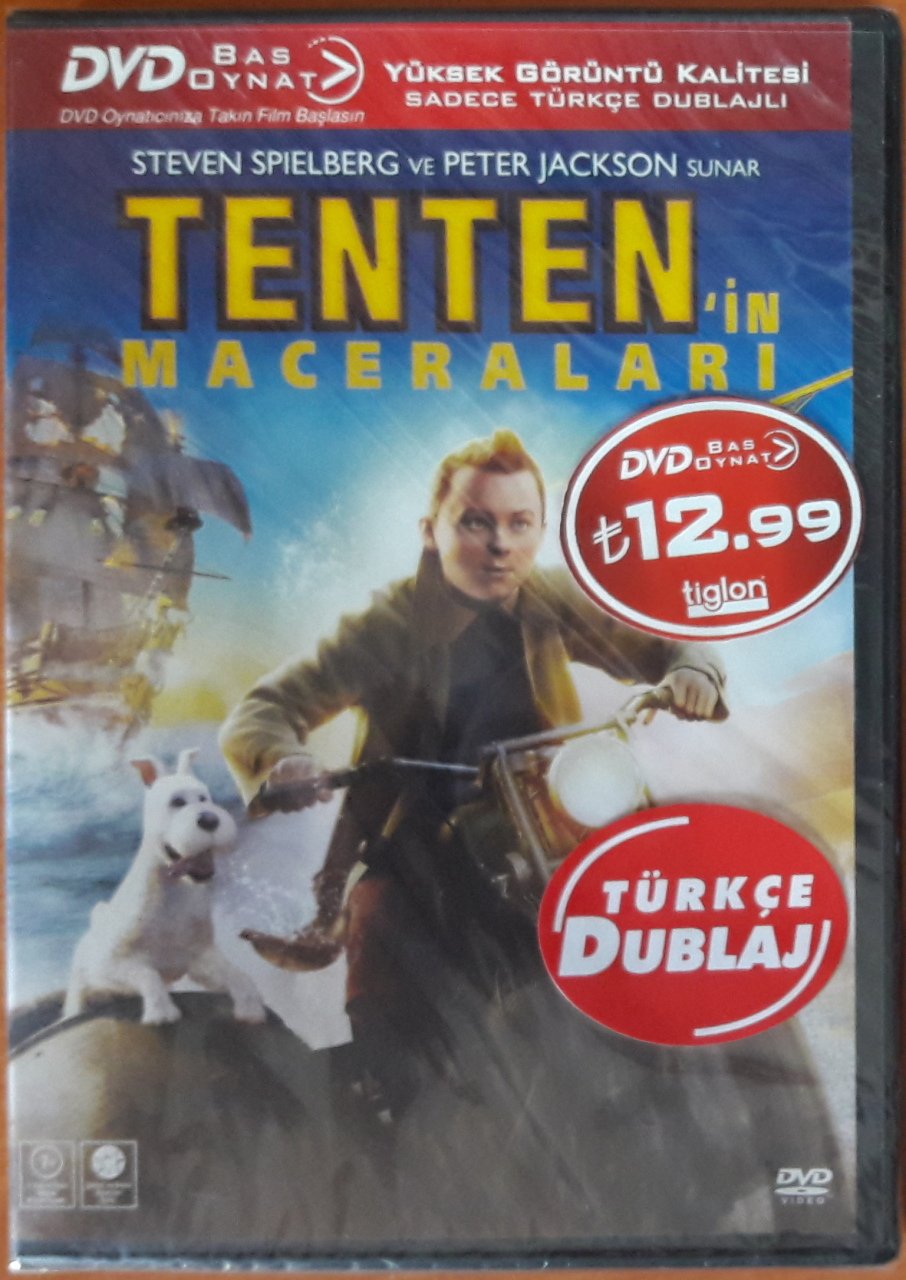 TENTEN'İN MACERALARI - STEVEN SPIELBERG - BAS OYNAT DVD SIFIR