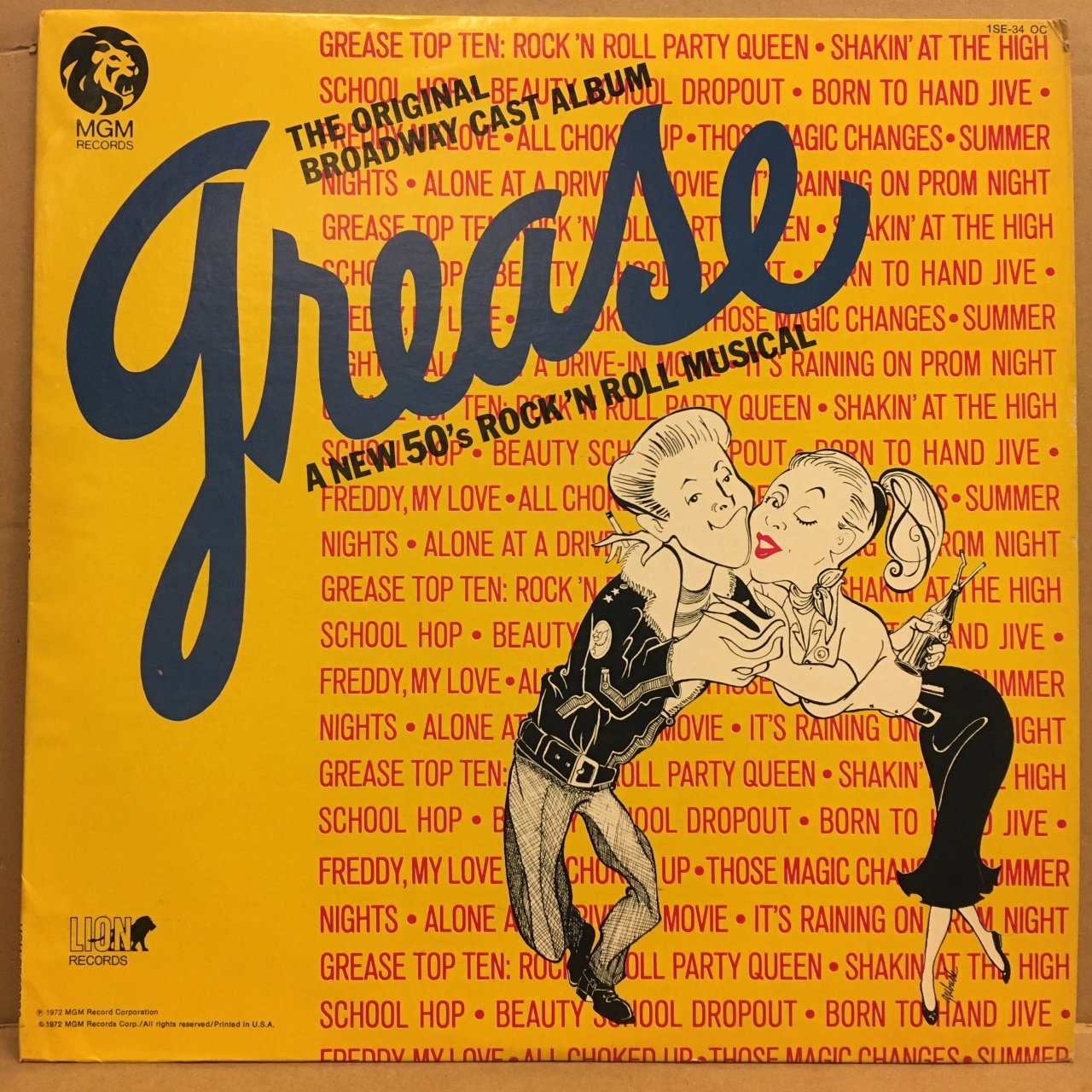 GREASE BROADWAY CAST ALBUM (1972) 2.EL PLAK