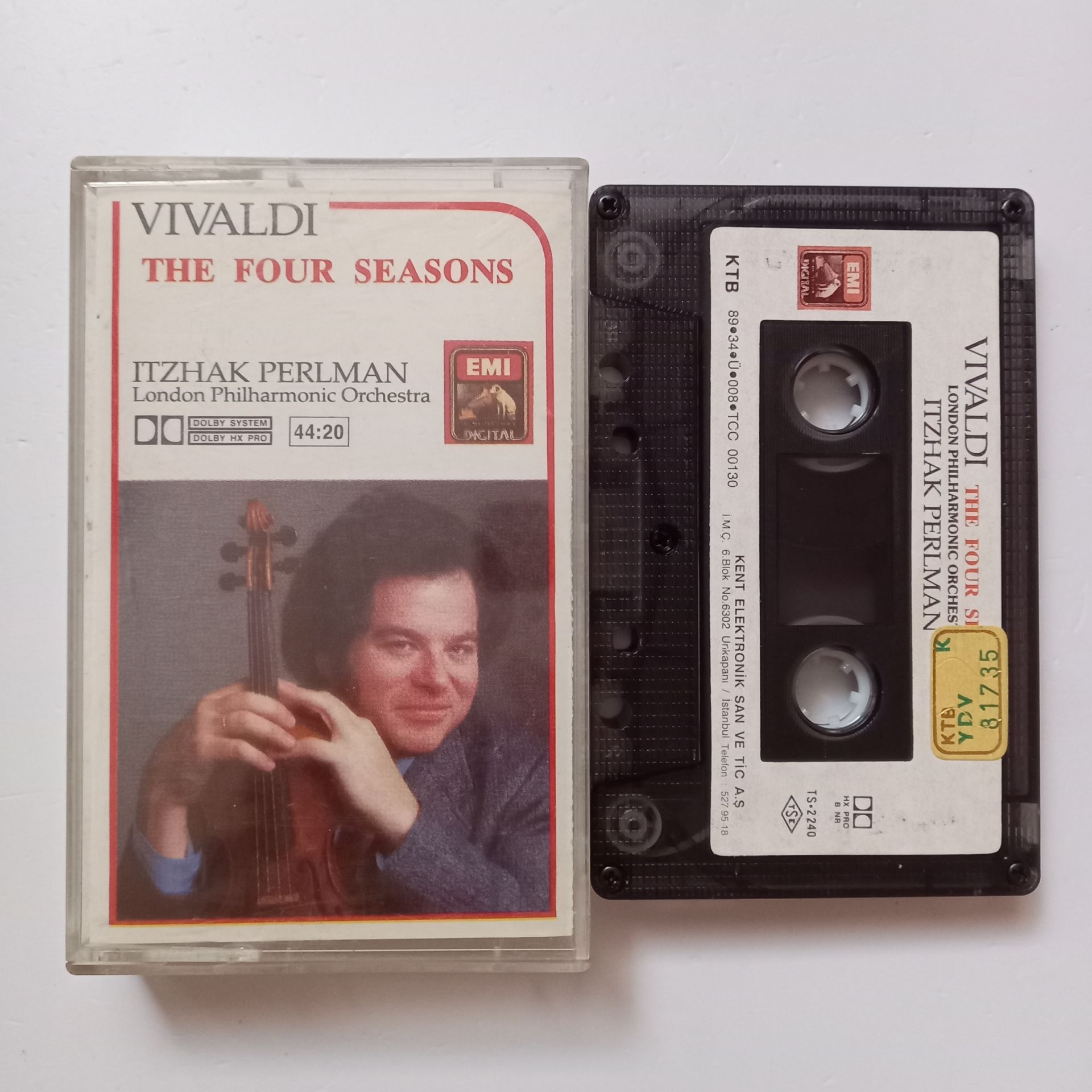 VIVALDI - THE FOUR SEASONS / ITZHAK PERLMAN, LONDON PHILHARMONIC ORCHESTRA (1989) - KASET 2.EL