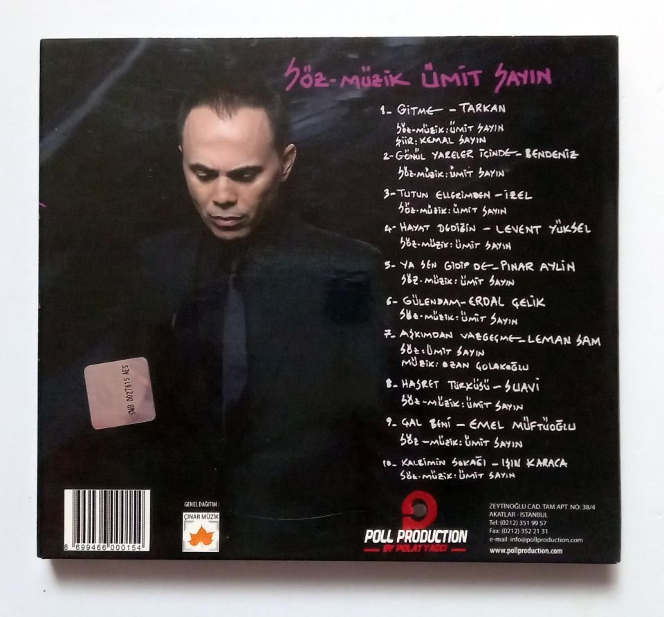 ÜMİT SAYIN / SÖZ-MÜZİK ÜMİT SAYIN (2011) - CD 2.EL