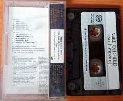 MIKE OLDFIELD - EARTH MOVING (1989) TOPKAPI CASSETTE MADE IN TURKEY ''USED'' PAPER LABEL