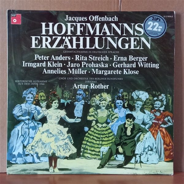 JACQUES OFFENBACH, CHOR UND ORCHESTER DES BERLINER RUNDFUNKS, ARTUR ROTHER – HOFFMANS ERZAHLUNGEN (1973) - 2LP 2.EL PLAK