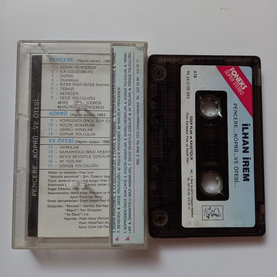 İLHAN İREM - PENCERE... KÖPRÜ... VE ÖTESİ... (1990) - KASET 2.EL