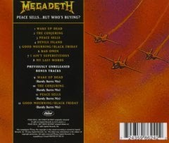 MEGADETH - PEACE SELLS BUT WHO'S BUYING (1986) - CD REMASTERED & REMIXED BONUS TRACKS EDITION JEWEL CASE SIFIR