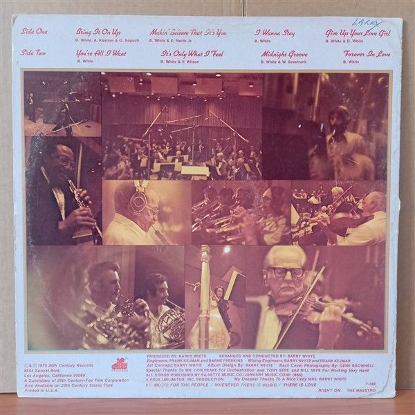 LOVE UNLIMITED ORCHESTRA – MUSIC MAESTRO PLEASE (1975) - LP 2.EL PLAK