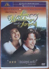 FOUR WEDDINGS AND A FUNERAL - HUGH GRANT - ANDIE MacDOWELL - DVD 2.EL TR ALTYAZI YOKTUR