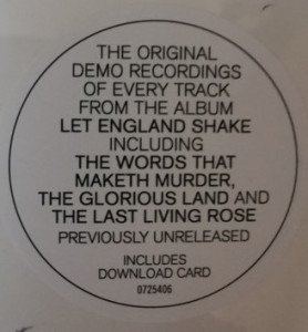 PJ HARVEY - LET ENGLAND SHAKE - DEMOS (2022) - LP PLAK SIFIR