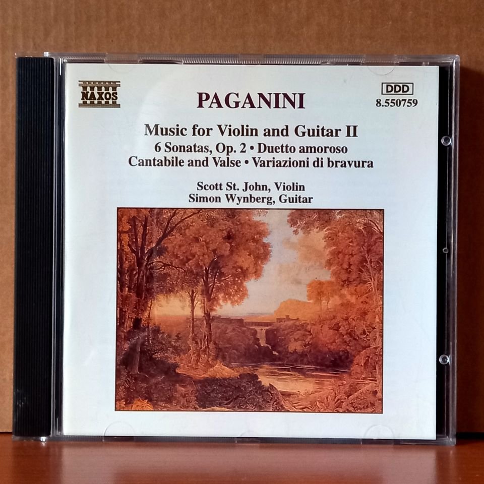 PAGANINI: MUSIC FOR VIOLIN AND GUITAR II / SCOTT ST. JOHN, SIMON WYNBERG (1994) - CD 2.EL