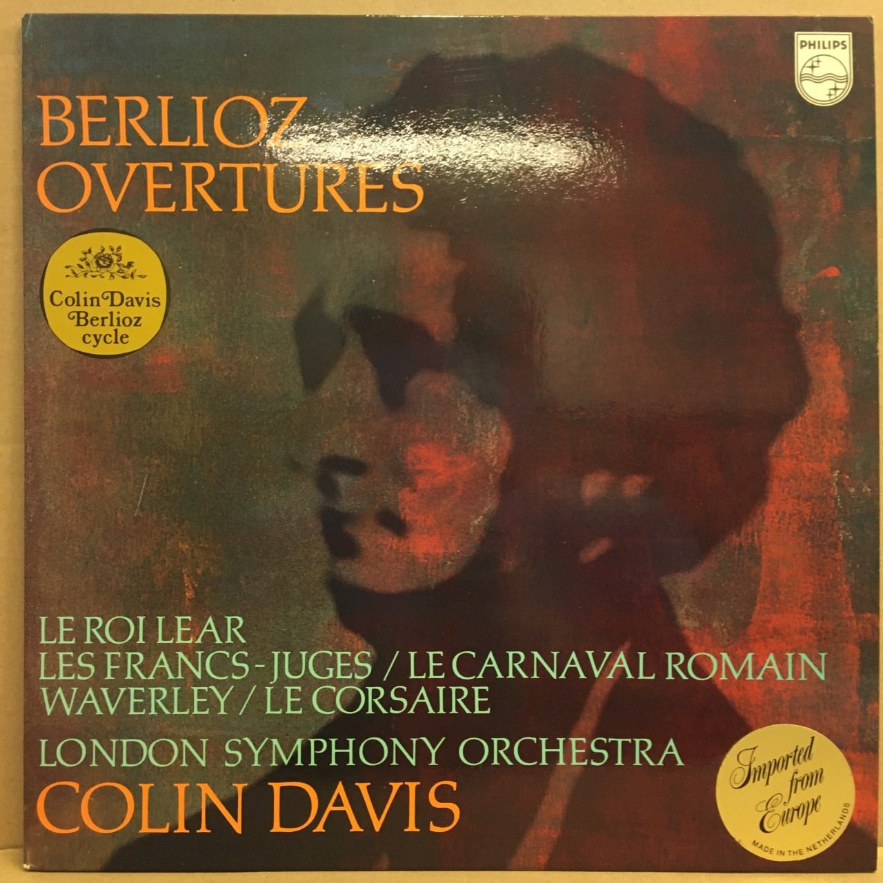 BERLIOZ OVERTURES, LONDON SYM., COLIN DAVIS (1966) REISSUE 2.EL PLAK