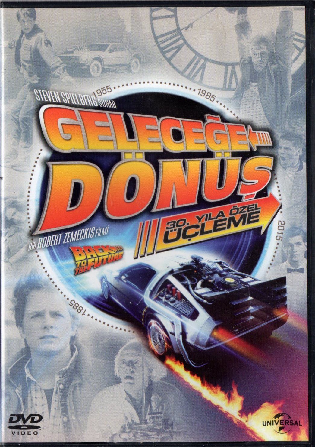 BACK TO THE FUTURE 1-2-3 / GELECEĞE DÖNÜŞ 30.YILA ÖZEL ÜÇLEME - ROBERT ZEMECKIS - 4 DVD BOX SET 2.EL