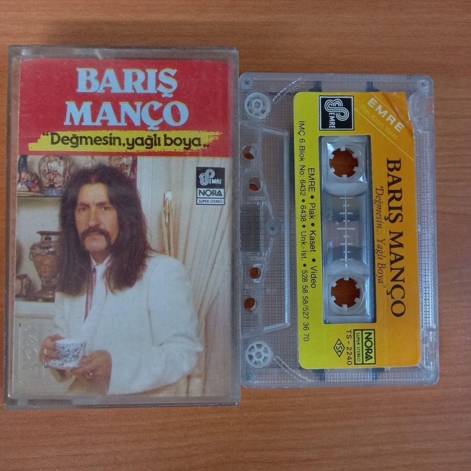 BARIŞ MANÇO - DEĞMESİN, YAĞLI BOYA - KASET 2.EL