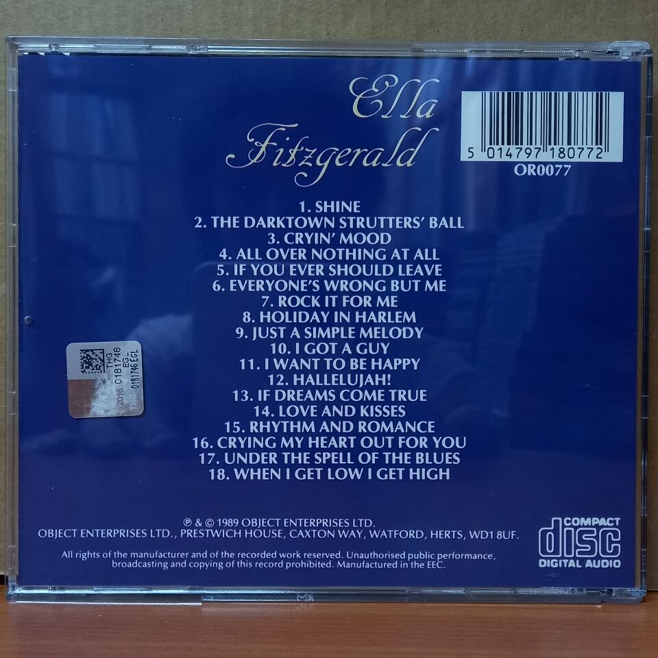 ELLA FITZGERALD – CRYIN' MOOD (1989) - CD 2.EL