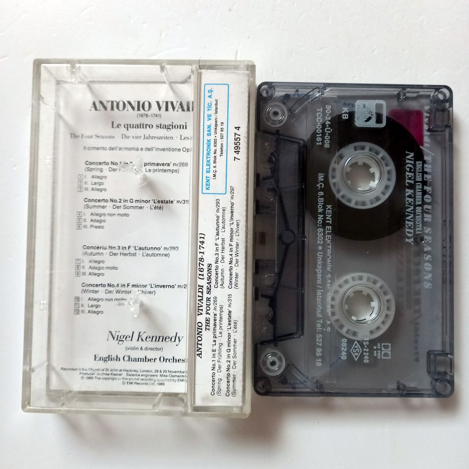 VIVALDI - FOUR SEASONS - NIGEL KENNEDY / ENGLISH CHAMBER ORCHESTRA (1990) - KASET 2.EL