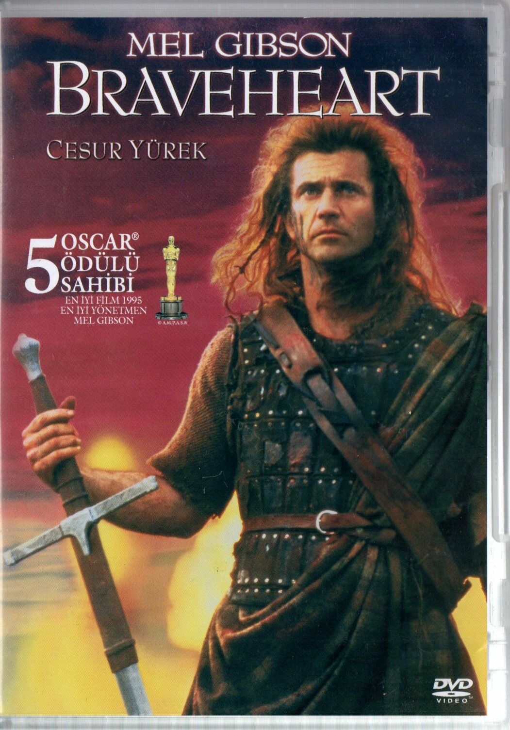BRAVEHEART - CESUR YÜREK - MEL GIBSON - DVD 2.EL