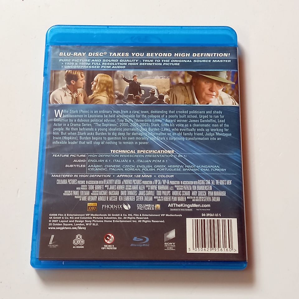 ALL THE KING\'S MEN - SEAN PENN, JUDE LAW, KATE WINSLET, YÖN.: STEVEN ZAILLIAN - BLU-RAY 2.EL