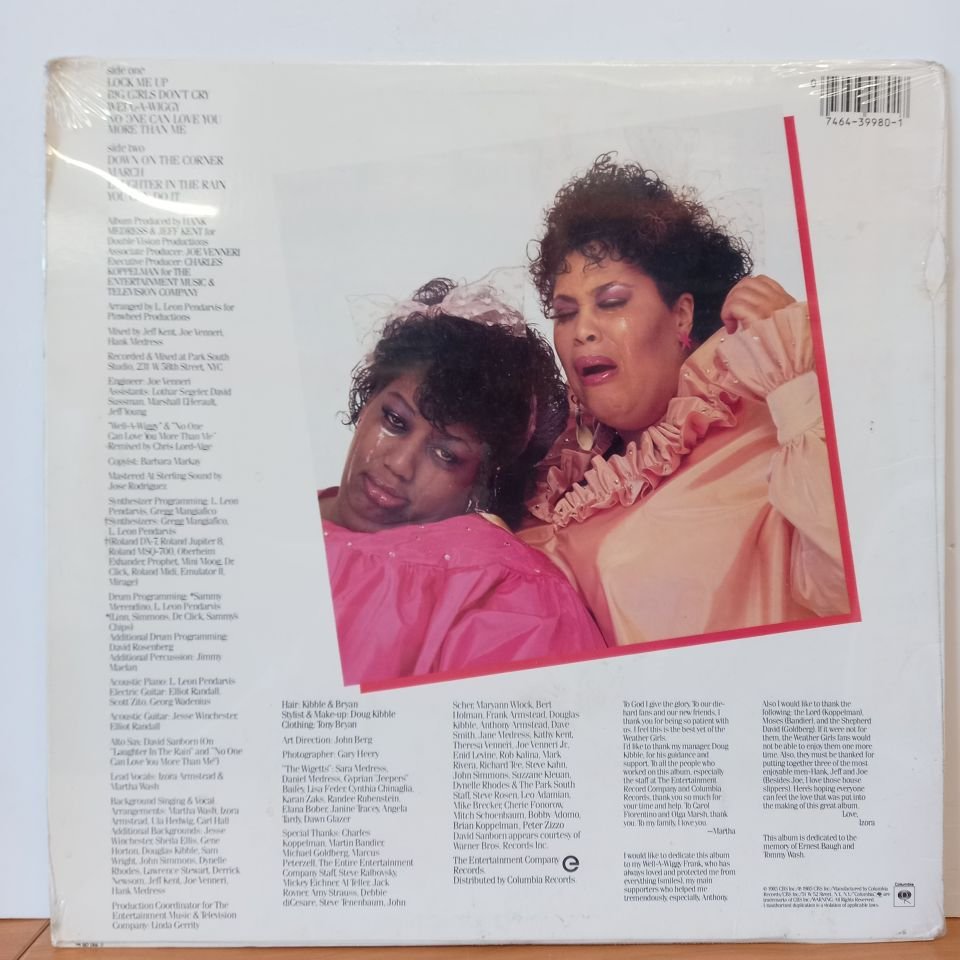 THE WEATHER GIRLS – BIG GIRLS DON'T CRY (1985) - LP DÖNEM BASKI SIFIR PLAK