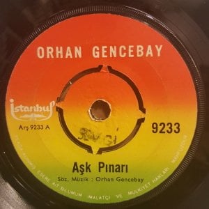 ORHAN GENCEBAY - AŞK PINARI / HAYAT KAVGASI -  7'' 45 DEVİR KAPAKSIZ 2.EL