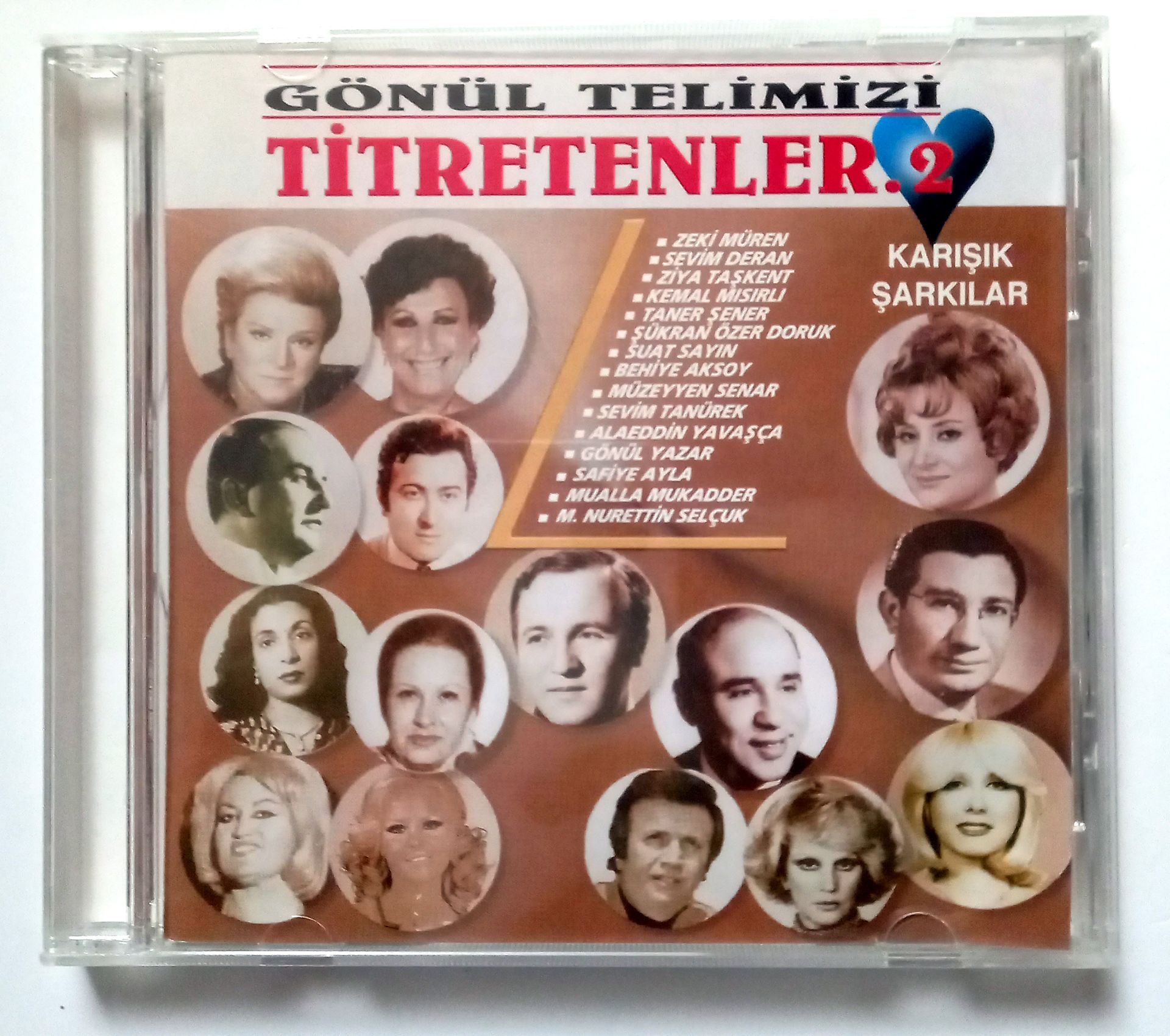 GÖNÜL TELİMİZİ TİTRETENLER 2 / ZEKİ MÜREN, BEHİYE AKSOY, MÜZEYYEN SENAR, SAFİYE AYLA, GÖNÜL YAZAR, M.NURETTİN SELÇUK (2005) - CD 2.EL