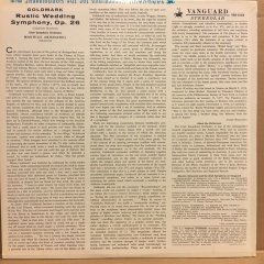 GOLDMARK, RUSTIC WEDDING SYMPHONY, MAURICE ABRAVANEL, UTAH SYM. (1964) 2.EL PLAK