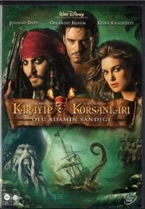 PIRATES OF THE CARIBBEAN 2 DEAD MAN'S CHEST - KARAYİP KORSANLARI 2 ÖLÜ ADAMIN SANDIĞI - JOHNNY DEPP - DVD 2.EL