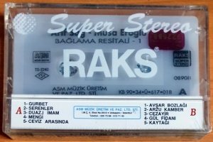 ARİF SAĞ / MUSA EROĞLU - BAĞLAMA RESİTALİ 1 (1990) - KASET SIFIR