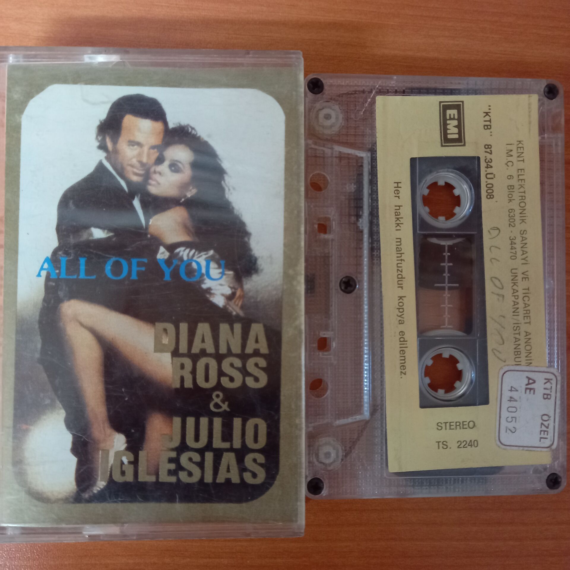 DIANA ROSS & JULIO IGLESIAS - ALL OF YOU (1987) - KASET 2.EL