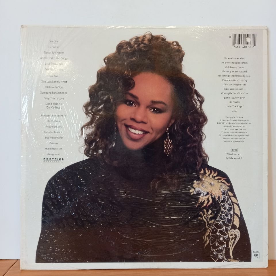 DENIECE WILLIAMS – WATER UNDER THE BRIDGE (1987) - LP DÖNEM BASKI SIFIR PLAK