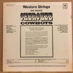 RAY PRICE'S CHEROKEE COWBOYS - WESTERN STRINGS (1965) 2.EL PLAK