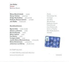 JON BALKE SIWAN (2017) - CD ECM RECORDS SIFIR