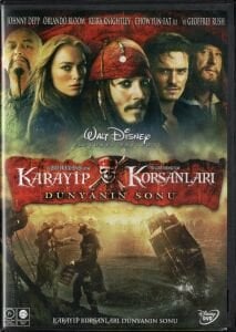 PIRATES OF THE CARIBBEAN 3 AT WORLD'S END - KARAYİP KORSANLARI 3 DÜNYANIN SONU - JOHNNY DEPP - DVD 2.EL