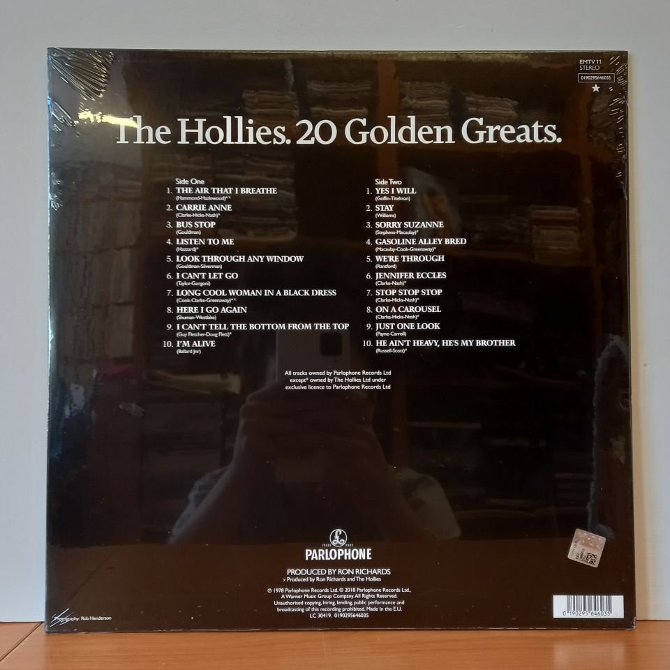 THE HOLLIES – 20 GOLDEN GREATS (2018) - LP DÖNEM BASKI SIFIR PLAK