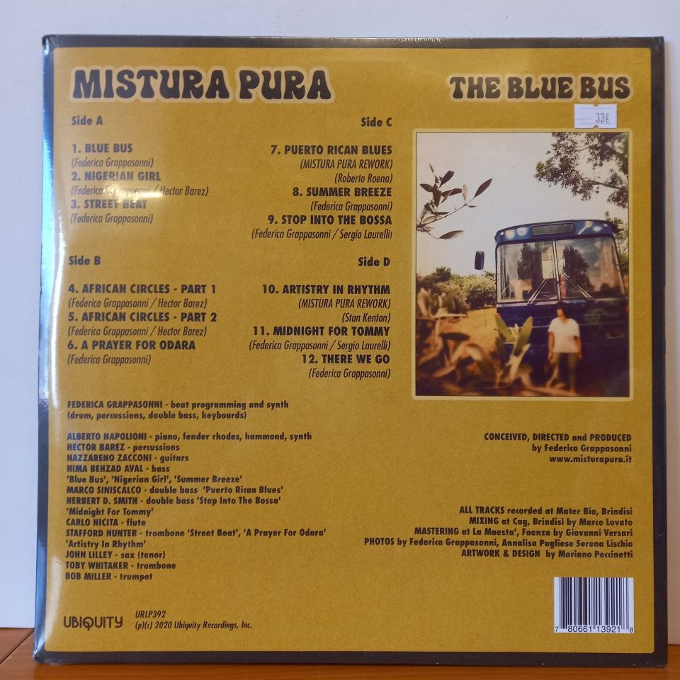 MISTURA PURA – THE BLUE BUS (2020) - 2LP DÖNEM BASKI SIFIR PLAK