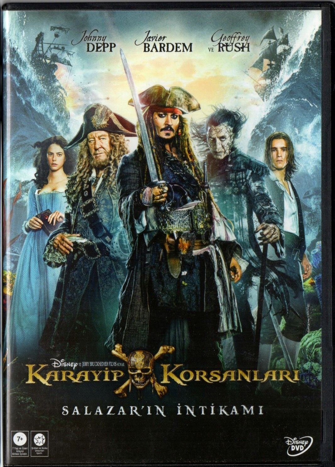 PIRATES OF THE CARIBBEAN 5 SALAZAR'S REVENGE - KARAYİP KORSANLARI 5 SALAZAR'IN İNTİKAMI - JOHNNY DEPP - DVD 2.EL