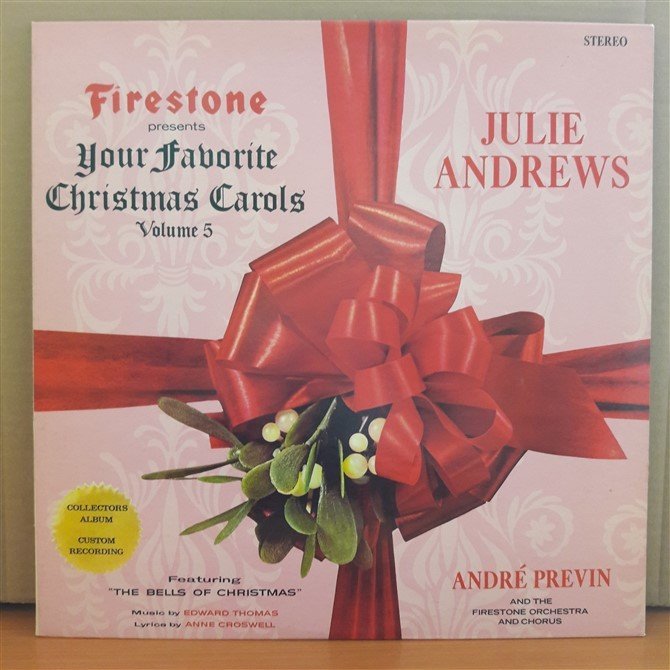 JULIE ANDREWS - YOUR FAVORITE CHRISTMAS CAROLS (1965) - LP 2.EL PLAK