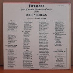 JULIE ANDREWS - YOUR FAVORITE CHRISTMAS CAROLS (1965) - LP 2.EL PLAK
