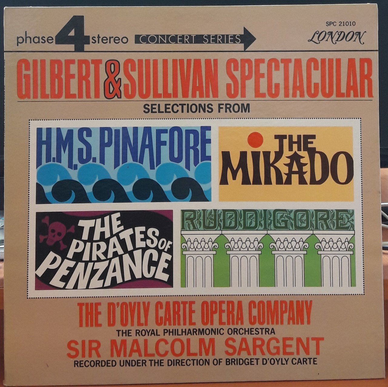 GILBERT & SULLIVAN SPECTACULAR SELECTIONS - PLAK 2.EL LONDON PHASE 4 STEREO