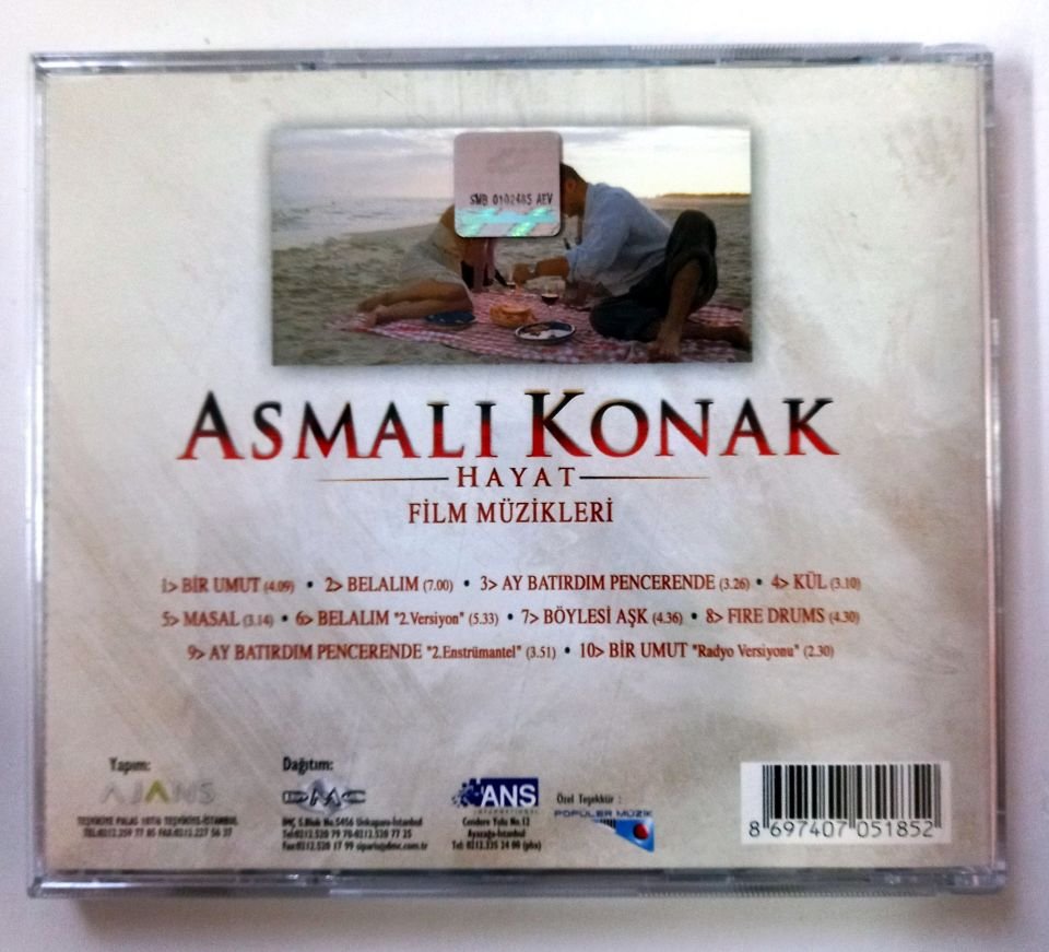 ASMALI KONAK / HAYAT - FİLM MÜZİKLERİ (2003) - CD 2.EL