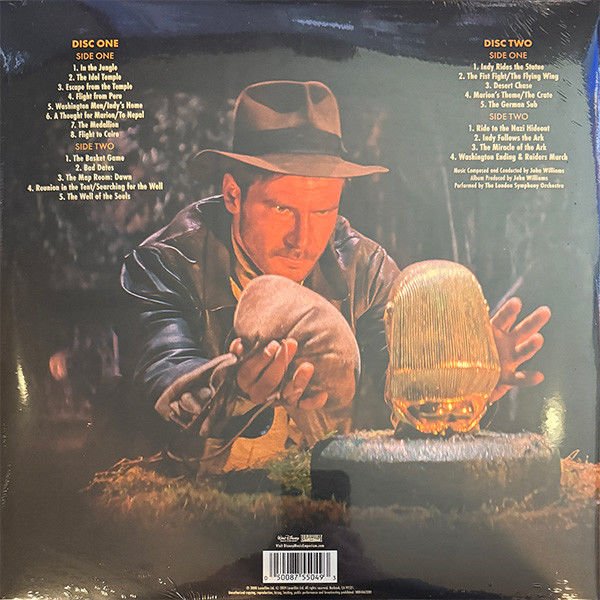 JOHN WILLIAMS - INDIANA JONES AND THE RAIDERS OF THE LOST ARK OST (1981) - 2LP 2024 REMASTERED REISSUE LIMITED EDITION 180GR GATEFOLD PLAK SIFIR