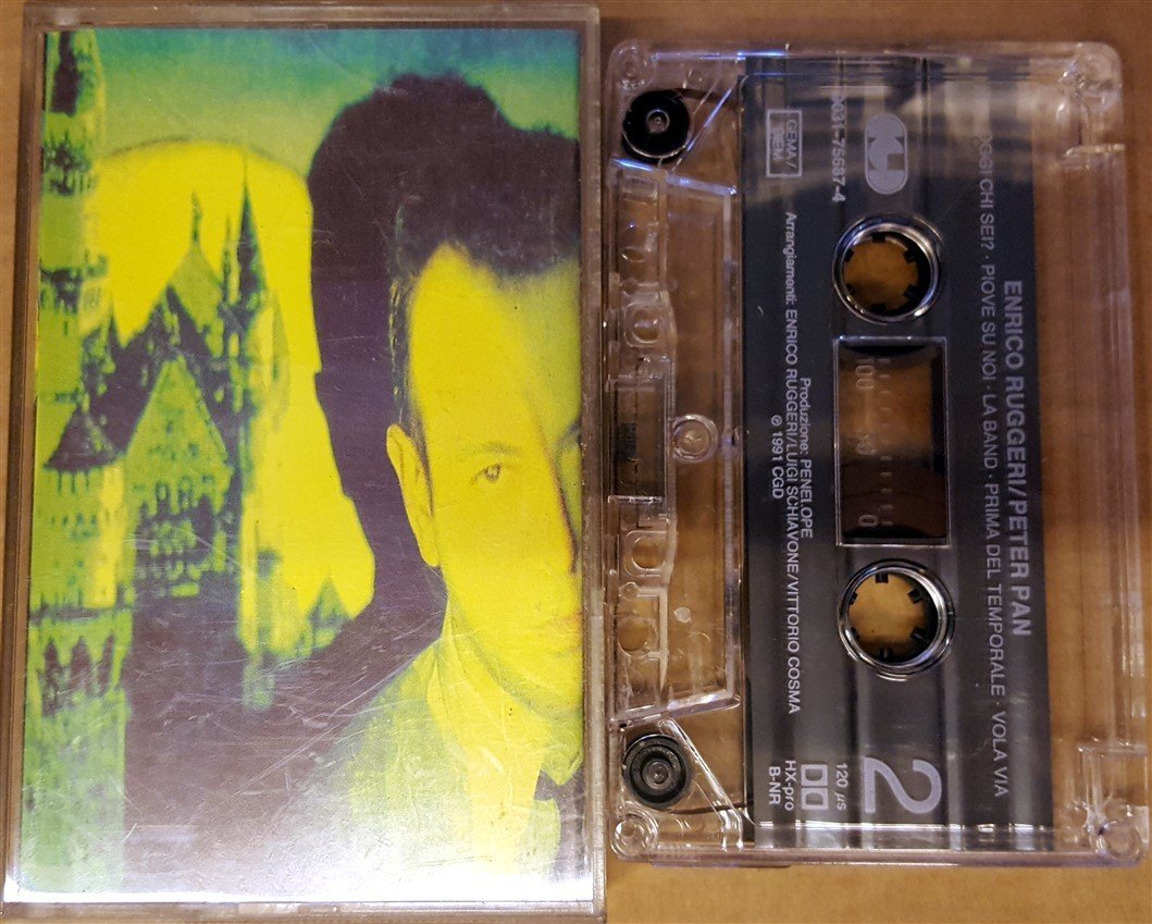 ENRICO RUGGERI - PETER PAN (1991) CASSETTE MADE IN GERMANY ''USED''