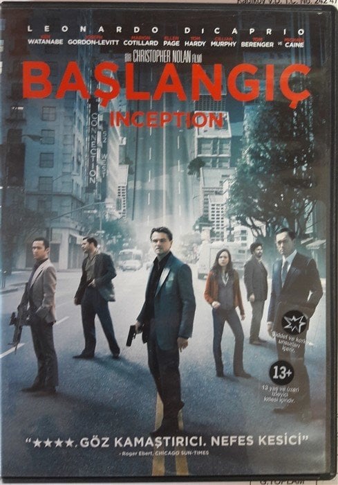 INCEPTION - BAŞLANGIÇ - LEONARDO DiCAPRIO - MARION COTILLARD - MICHAEL CAINE - CHRISTOPHER NOLAN - DVD 2.EL