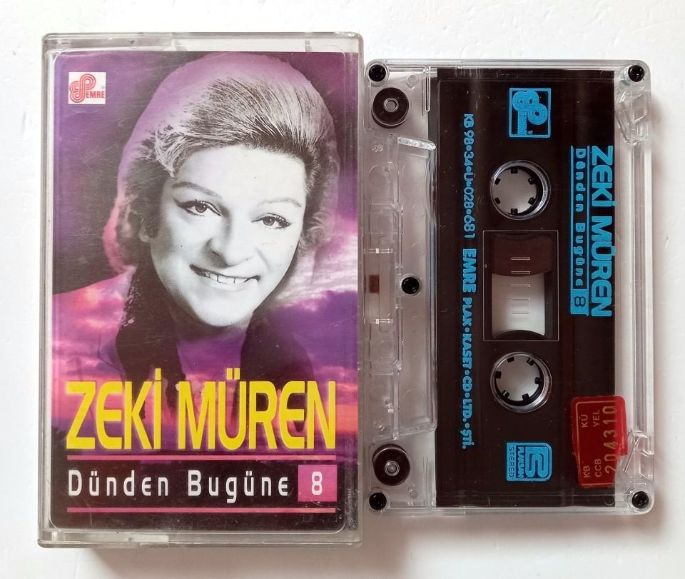 ZEKİ MÜREN - DÜNDEN BUGÜNE 8  (1998) - KASET 2.EL
