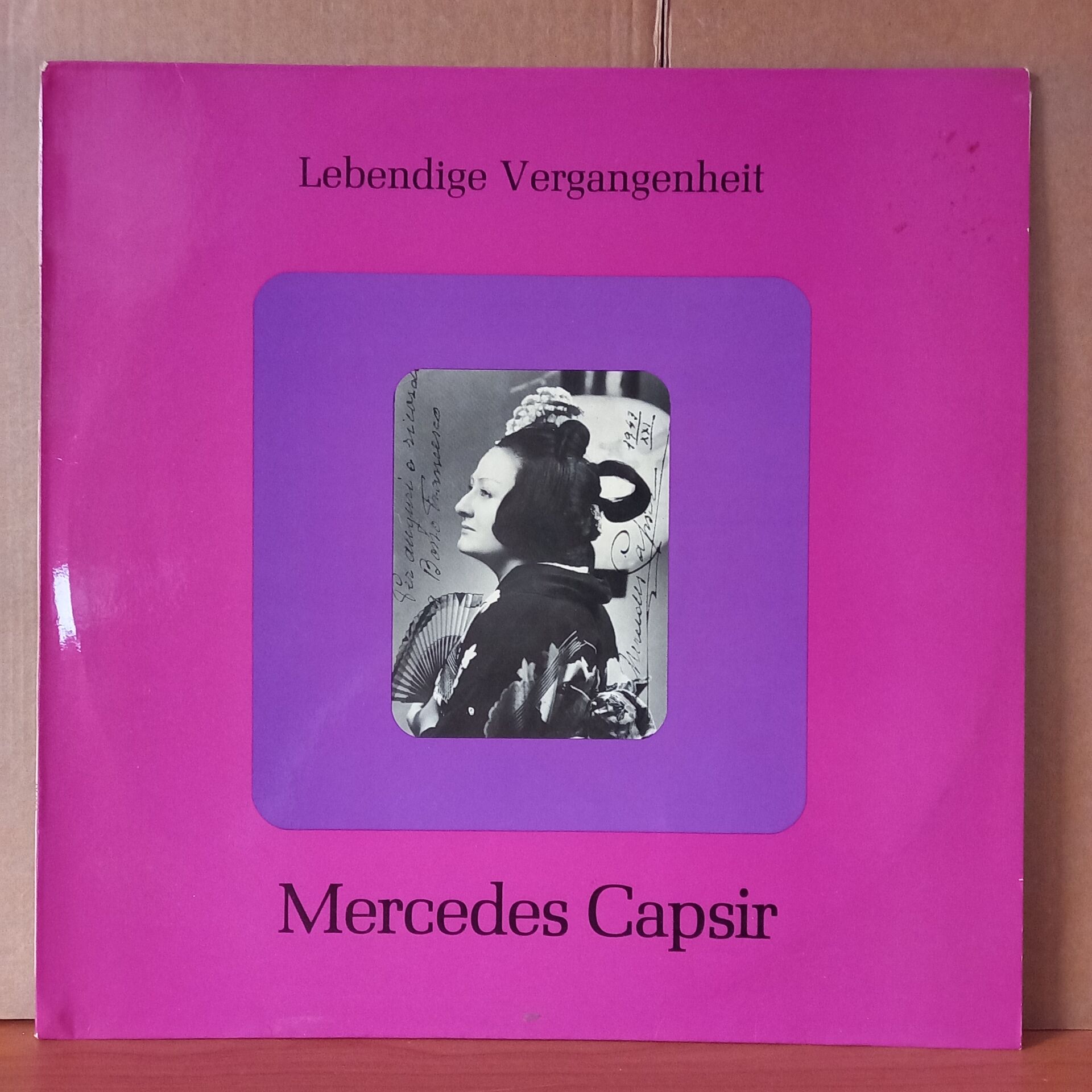 MERCEDES CAPSIR – LEBENDIGE VERGANGENHEIT / BELLINI, DONIZETTI, VERDI, MEYERBEER, DELIBES, PUCCINI, GIORDANO, BENEDICT, ARRIETA - LP 2.EL PLAK