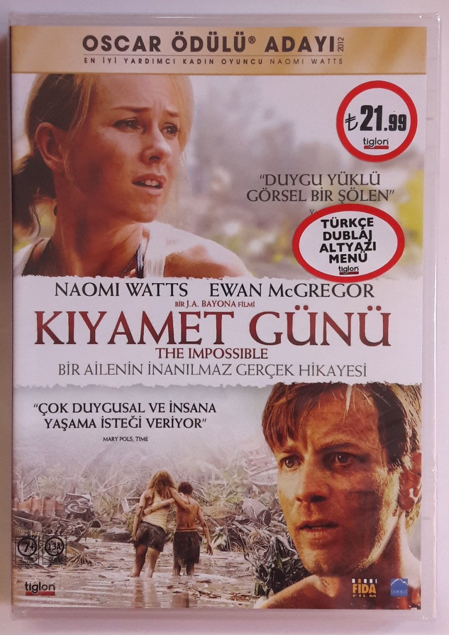 KIYAMET GÜNÜ - THE IMPOSSIBLE - NAOMI WATTS - DVD SIFIR